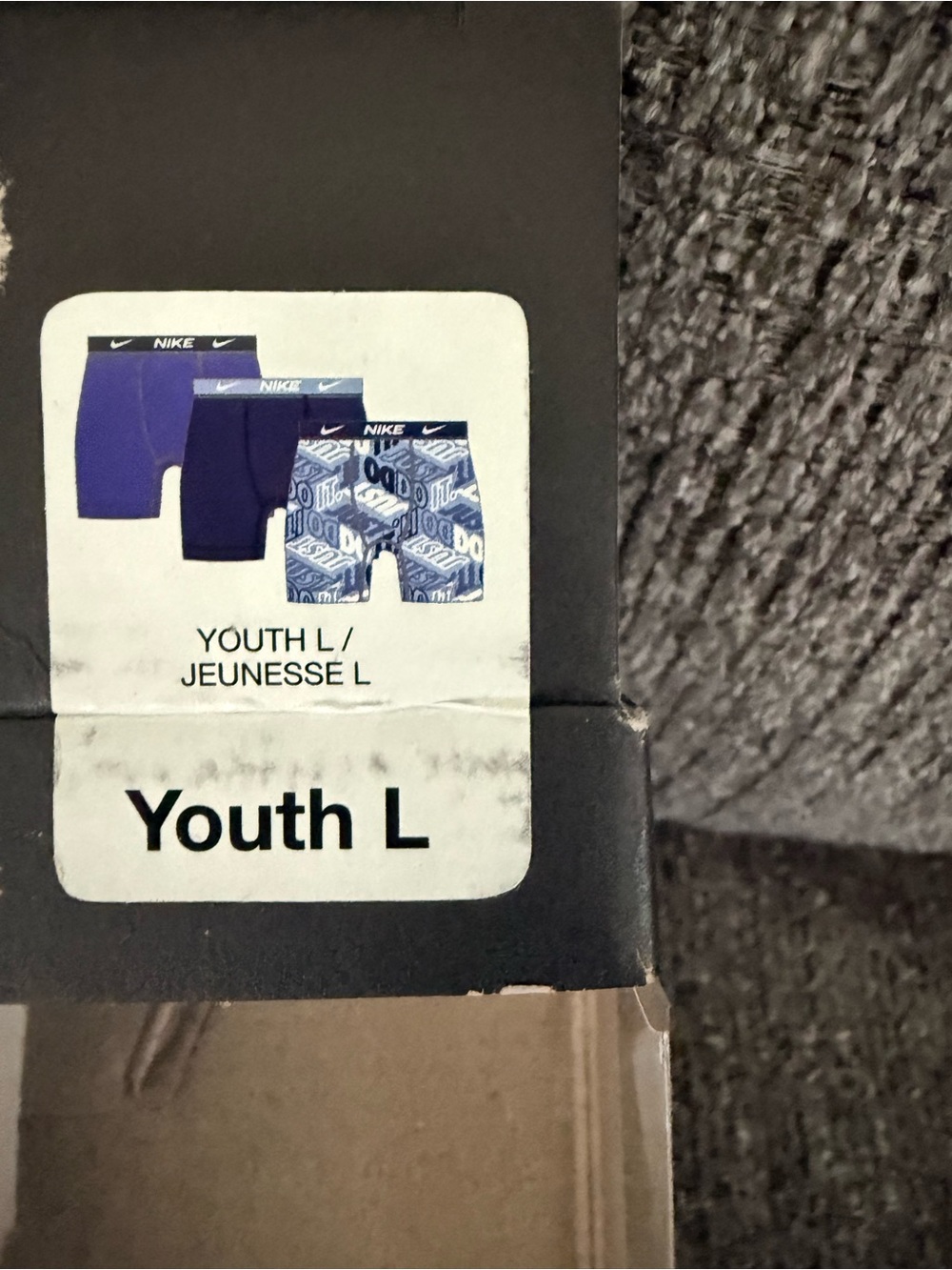 Nike Kids 3-Pack Boxer Briefs in Blue and Purple